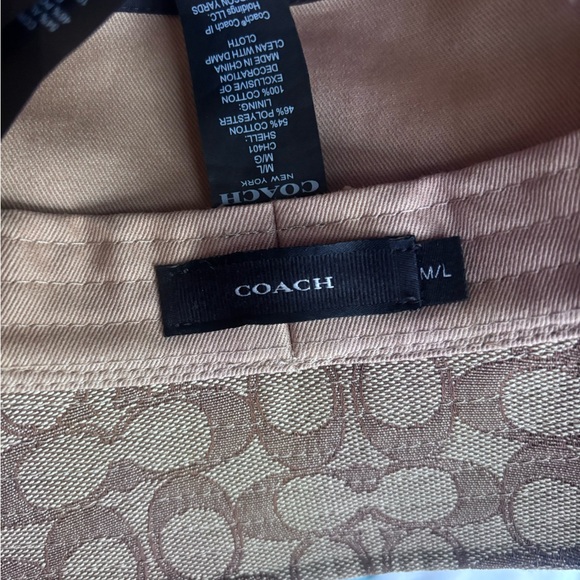 Coach Tan Monogram Hat - Picture 2 of 3